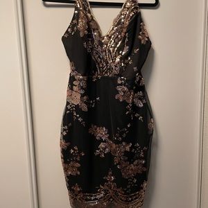Sequin Cocktail Party Dress